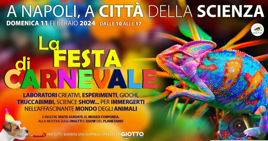 Città della Scienza, arriva la grande Festa di Carnevale