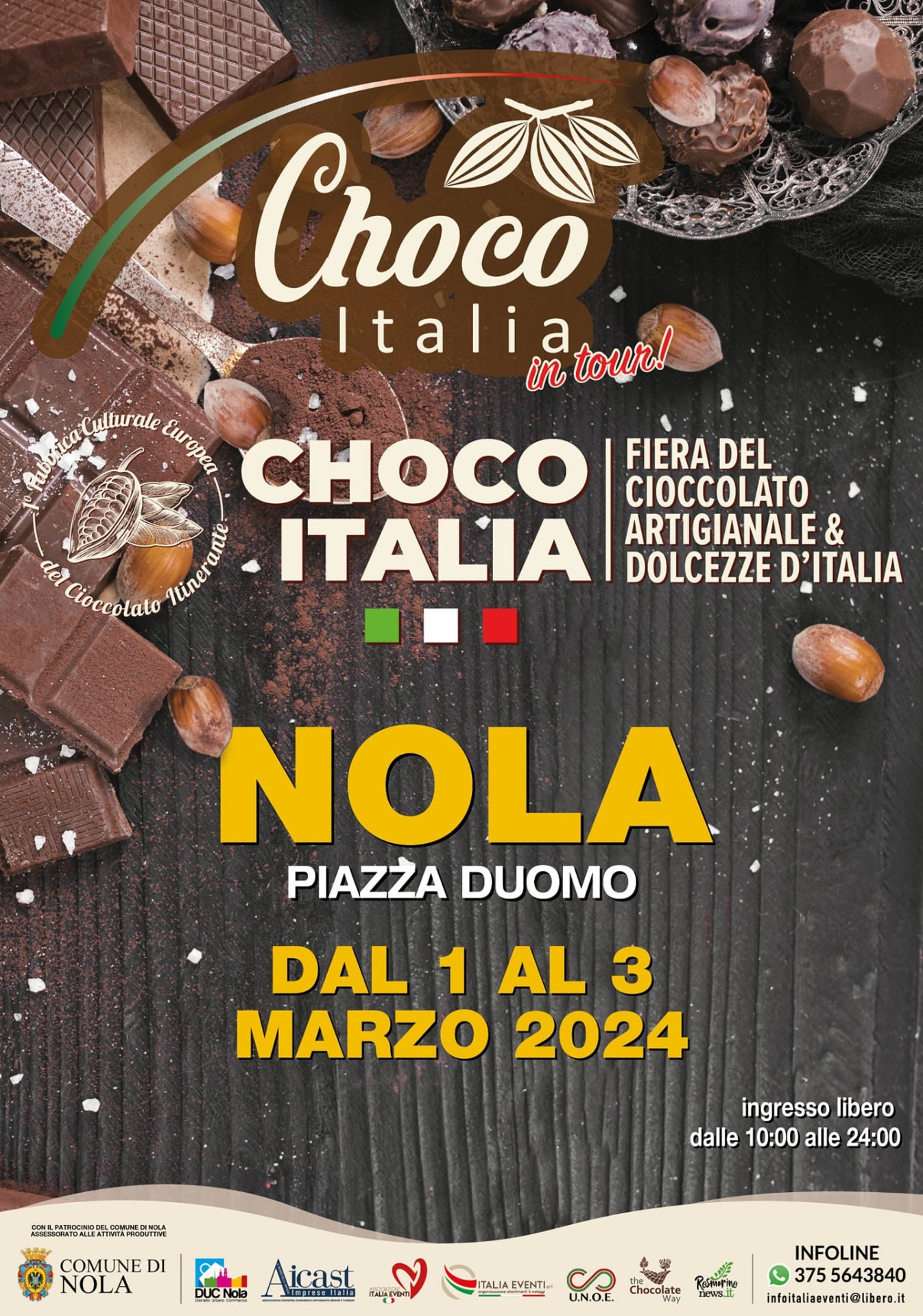 Choco Italia arriva a Nola dal primo al 3 marzo