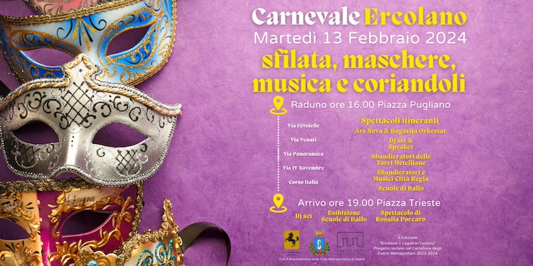 Ercolano, Carnevale 2024: “Con l'amore non si scherza”