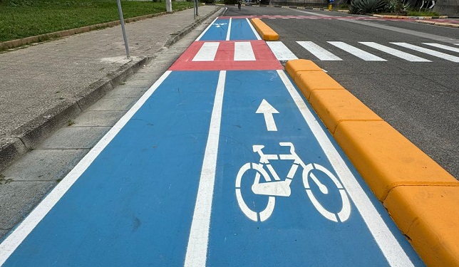 Caserta, mobilità sostenibile: inaugurata la nuova pista ciclabile