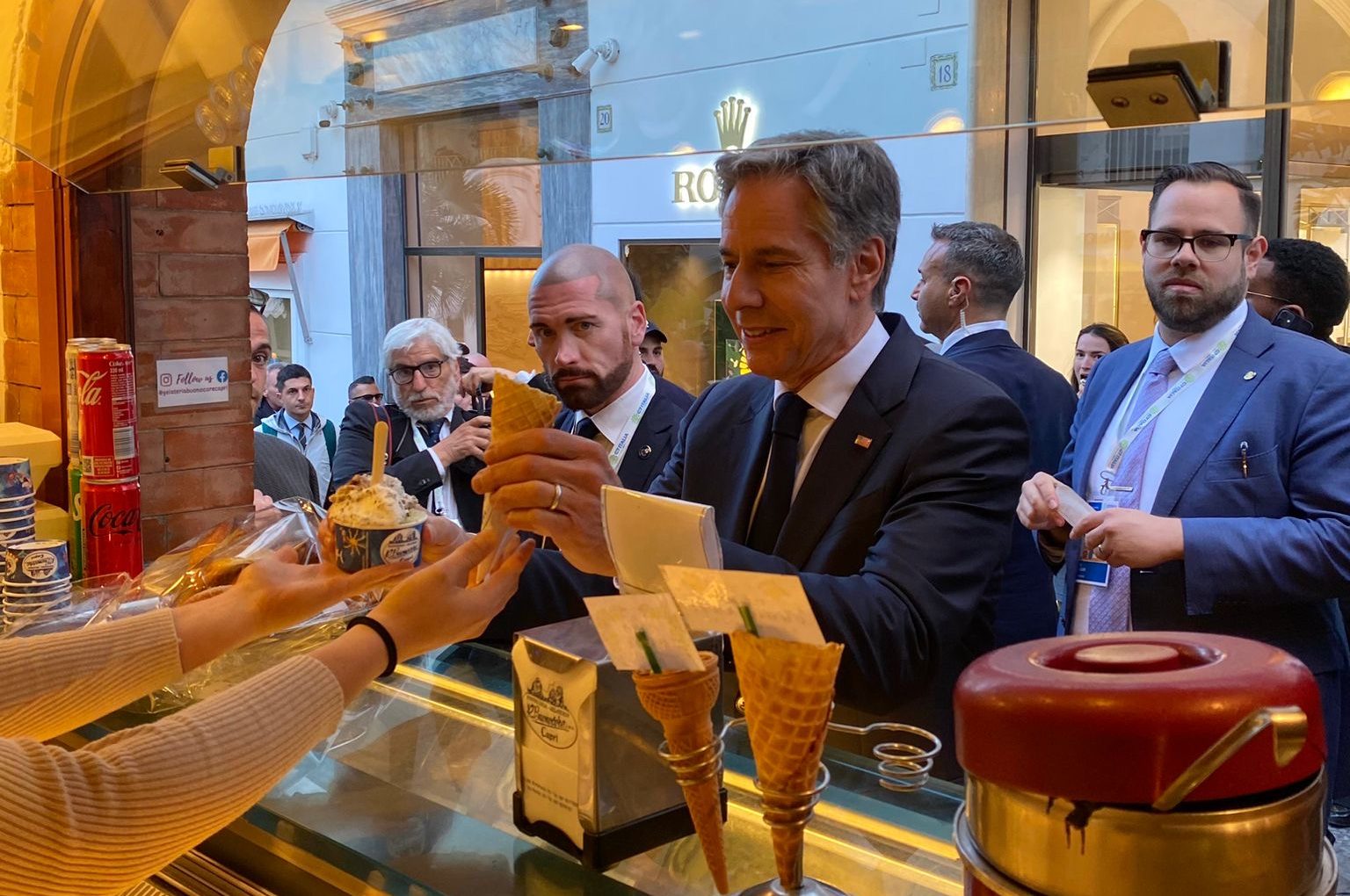 A Capri al G7 anche il “gelato”  di Buonocore parla di Pace