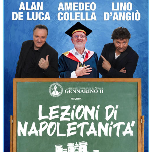 De Luca, Colella e D’Angiò al Teatro Troisi con Lezioni di Napoletanità