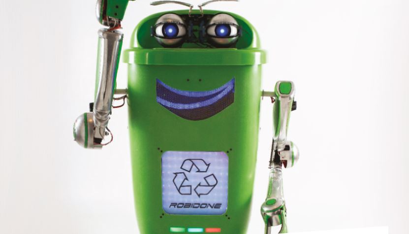 Robidone, il primo robot ecologico al Centro Commerciale Campania