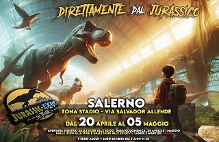 Salerno, dal 20 aprile la mostra itinerante “Jurassic Expo in Tour”