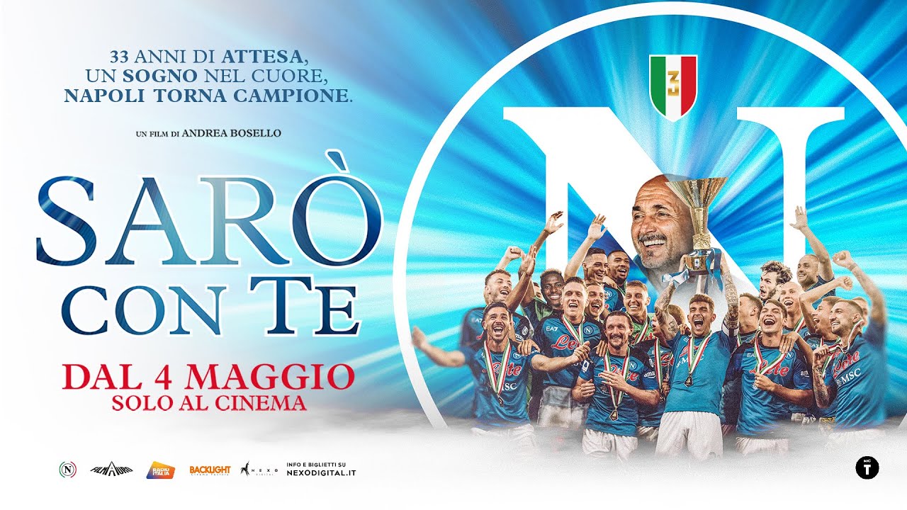 Calcio Napoli, elenco cinema dove vedere film scudetto