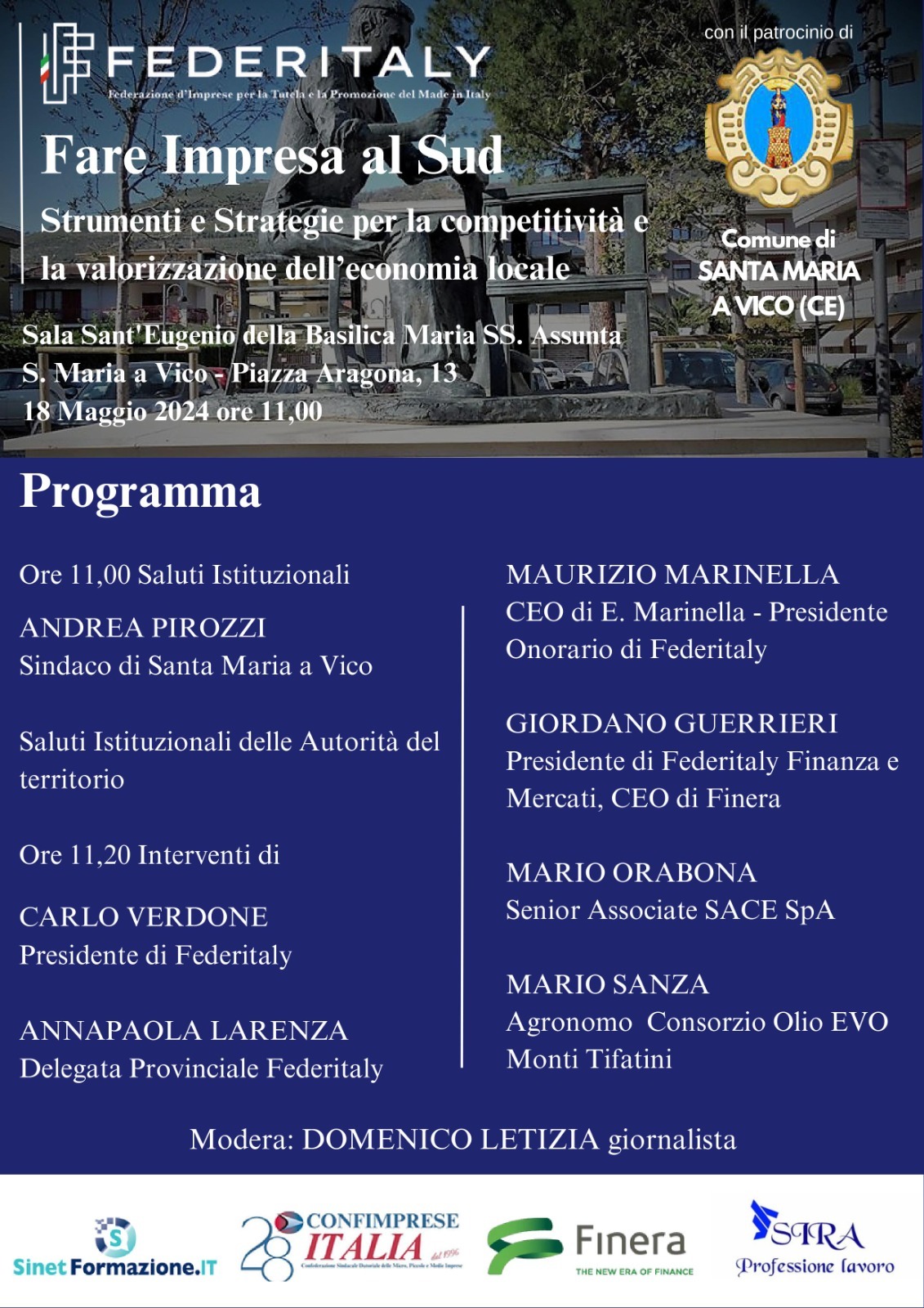 Fare impresa al Sud: evento a Santa Maria a Vico per promuovere la valorizzazione dell’economia locale