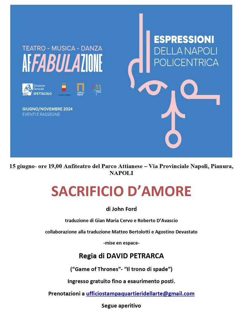 Affabulazione, David Petrarca restituisce la vicenda di Gesualdo da Venosa con "Sacrificio d'amore" Affabulazione, David Petrarca restituisce la vicenda di Gesualdo da Venosa con "Sacrificio d'amore"