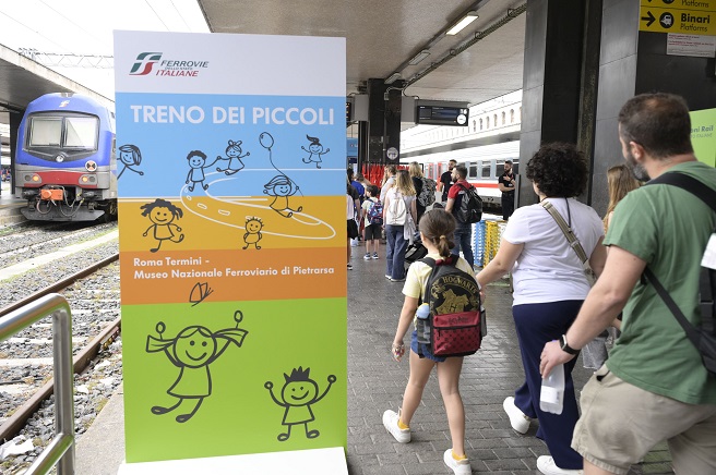 Treno dei Piccoli, viaggio da Roma a Pietrarsa per i bambini provenienti da case-famiglia