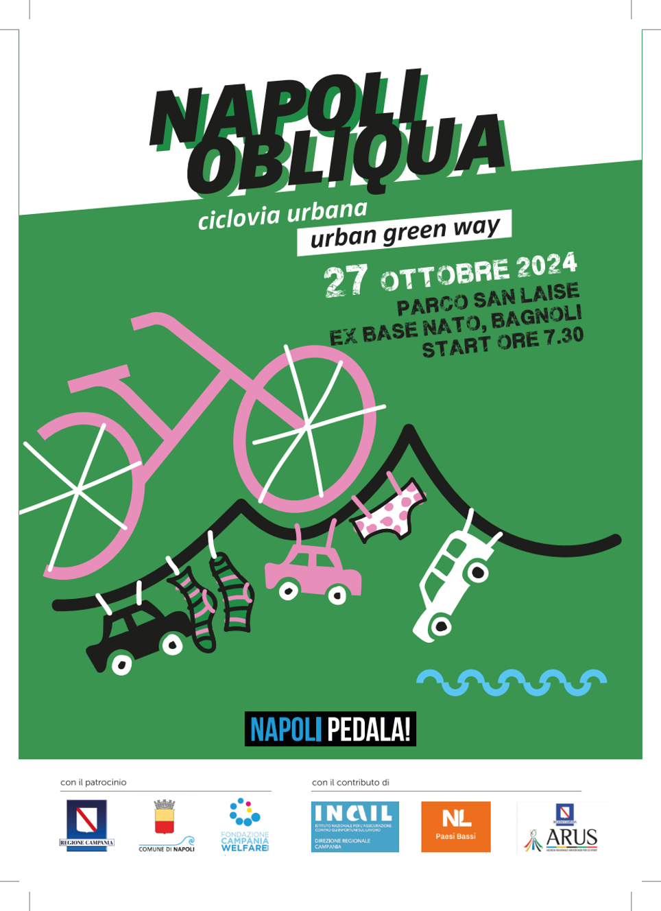 Napoli Obliqua, 27 Ottobre, sold out per la pedalata cicloturistica