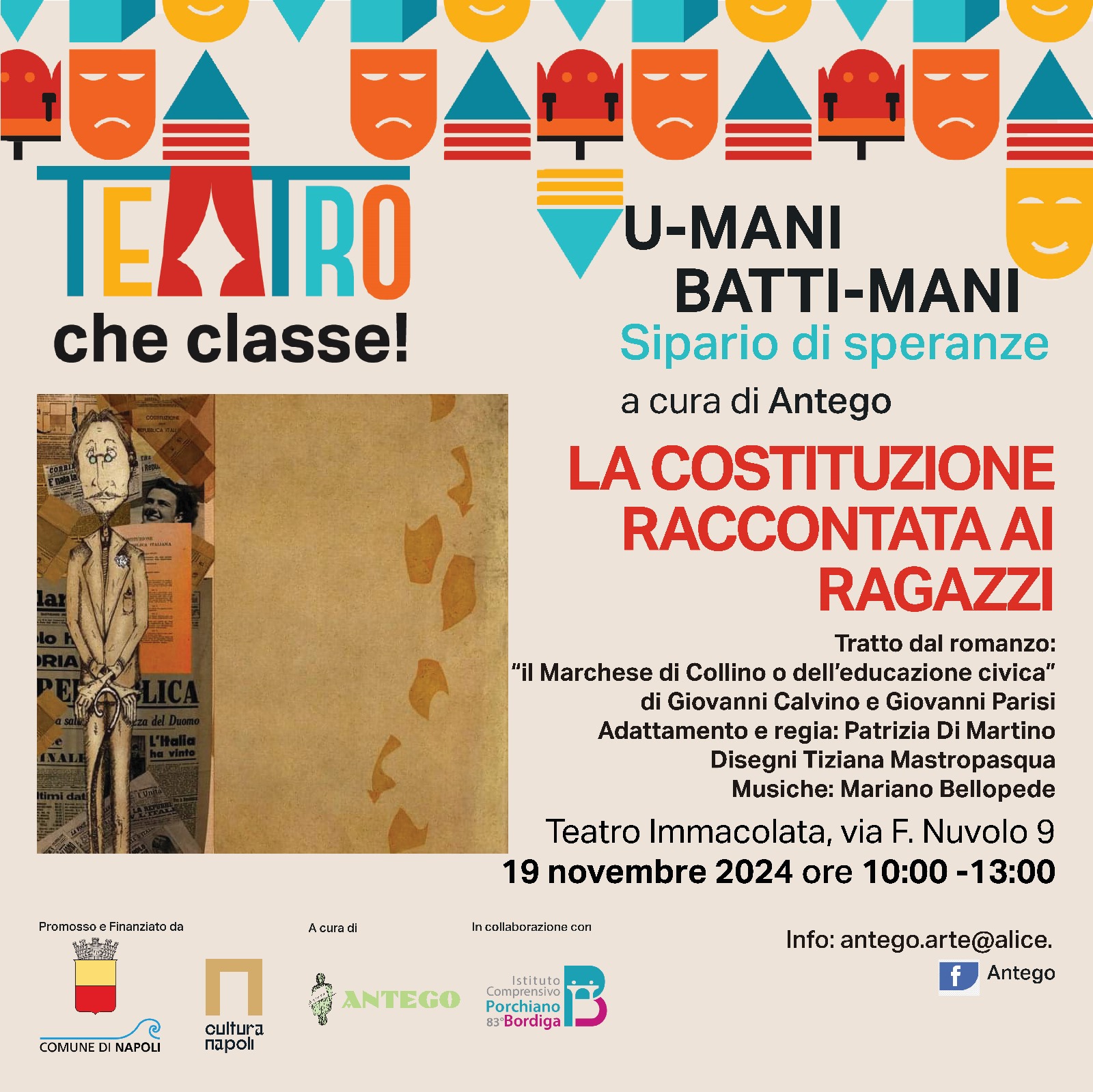 Patrizia Di Martino porta in scena La Costituzione raccontata ai ragazzi