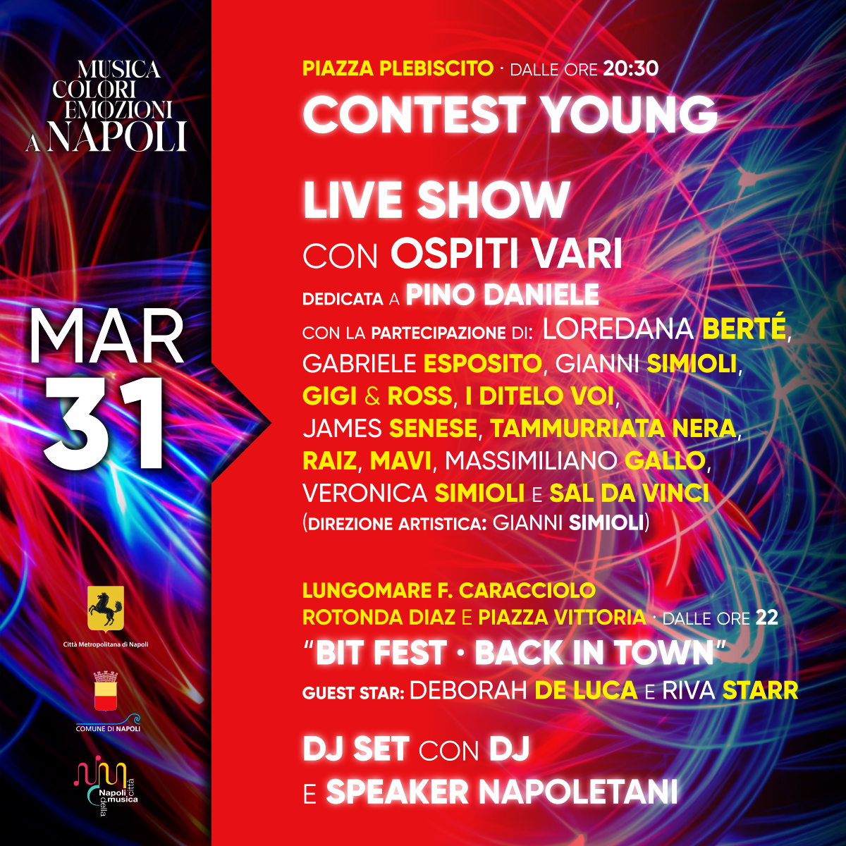 Capodanno a Napoli, quattro giorni di eventi in tutta la città: il programma completo