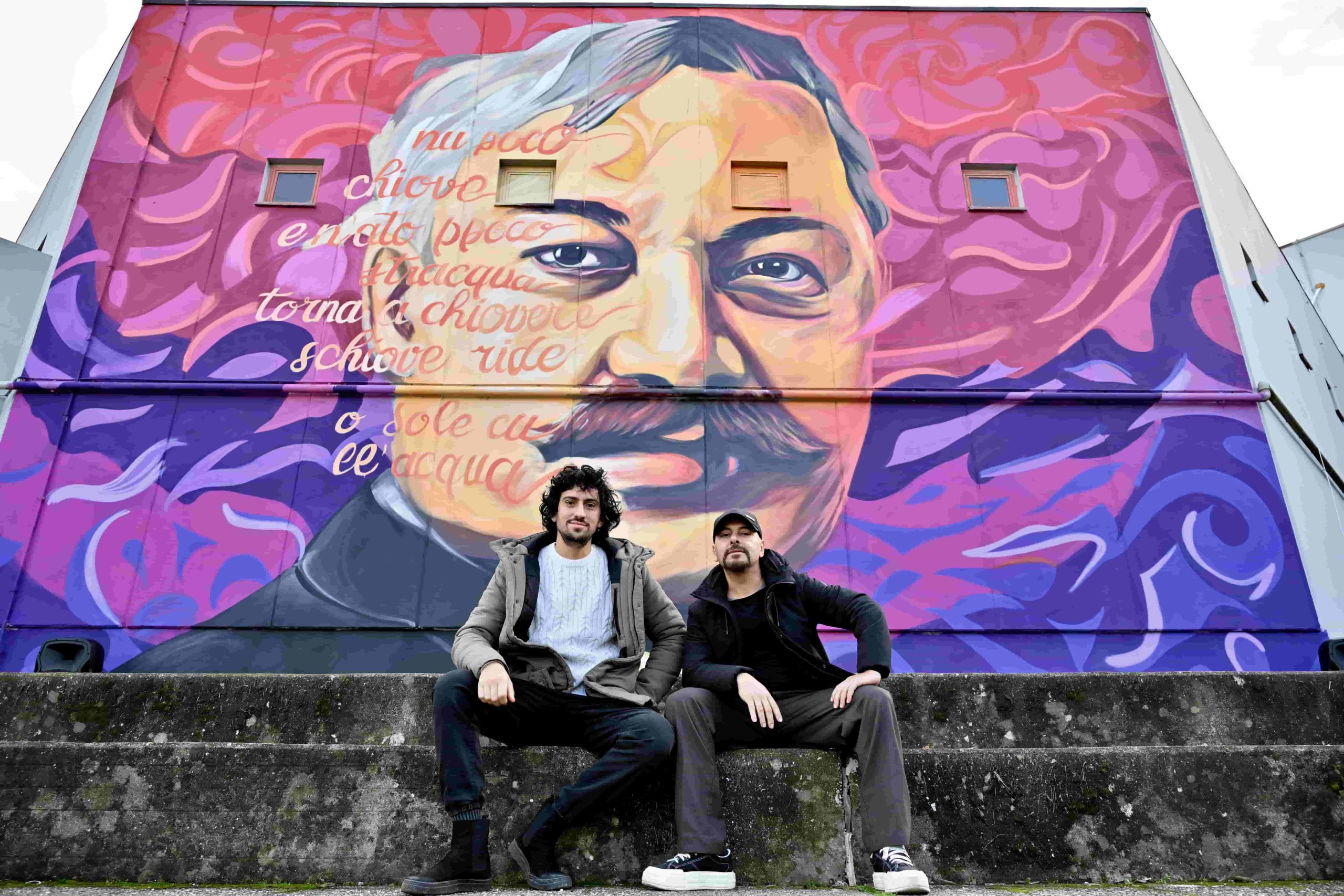 Inaugurato a Napoli il primo murale dedicato a Salvatore Di Giacomo 