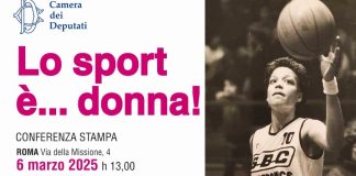 Conferenza stampa "Lo sport è... donna" giovedì alla Camera