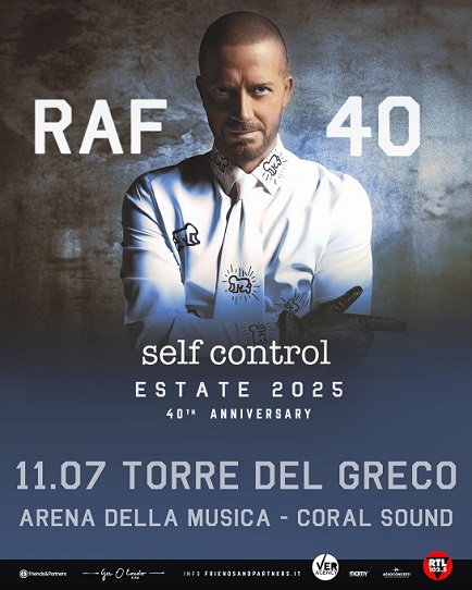Raf annuncia il tour estivo che farà tappa anche a Torre del Greco