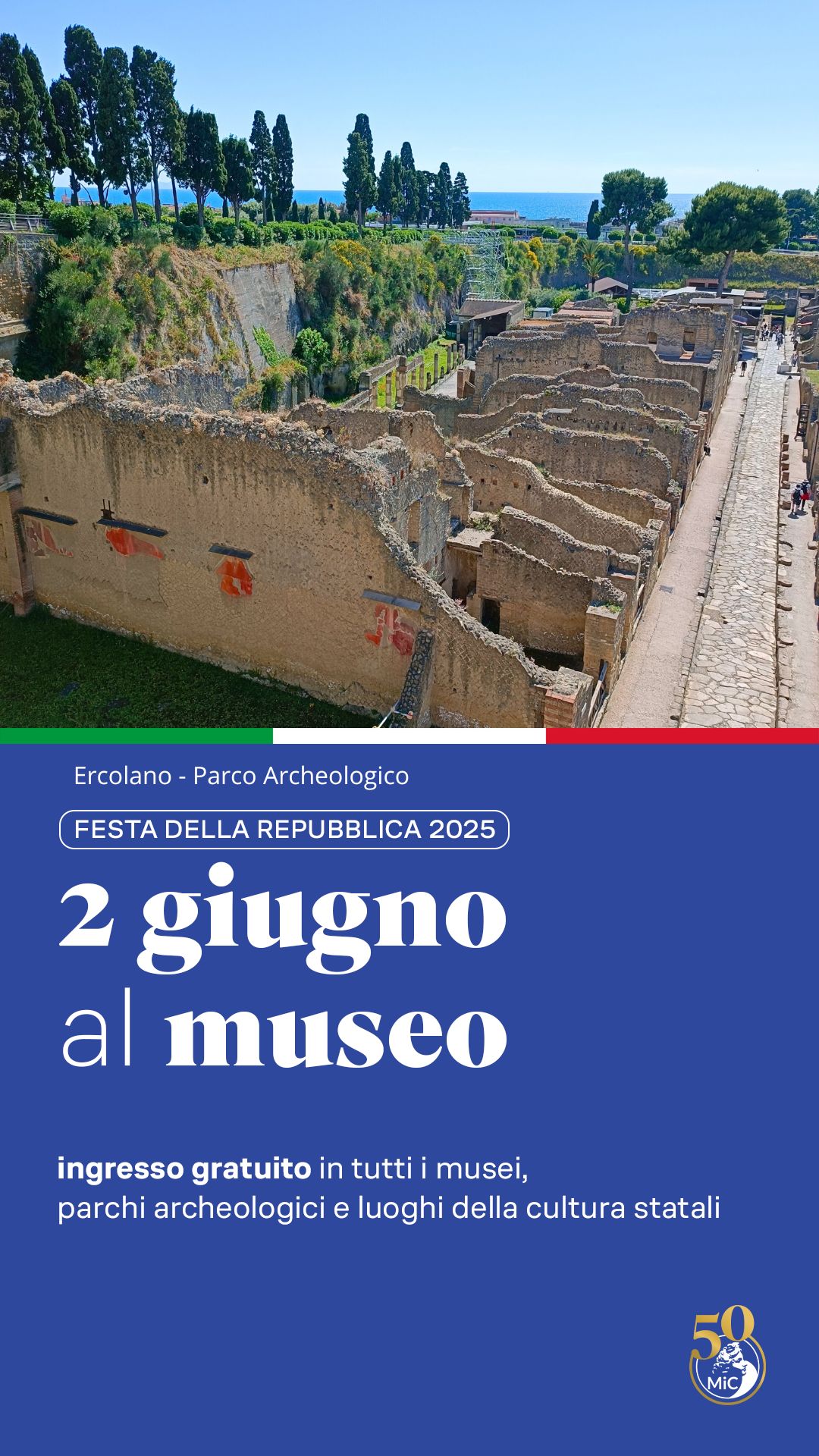 Al Parco Archeologico di Ercolano: 1 e 2 giugno ad ingresso gratuito