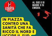 Sanità nel Mezzogiorno: sabato flash mob del il Movimento Equità Territoriale