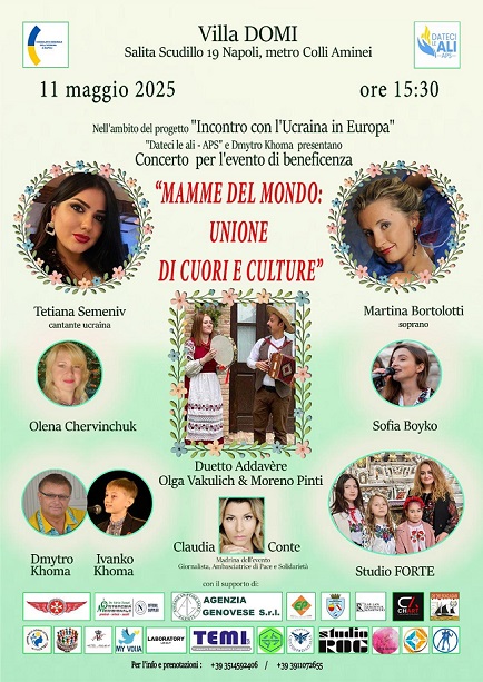Torna il concerto di beneficenza dedicato alle mamme per supportare le mamme ucraine