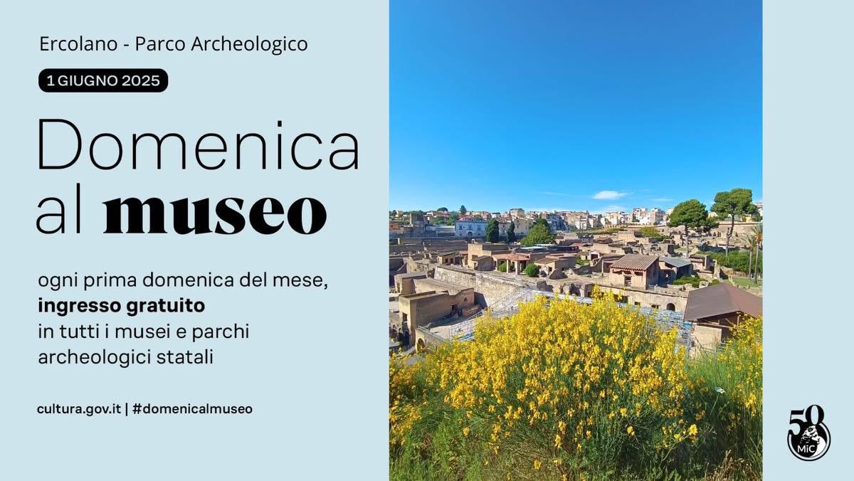 Al Parco Archeologico di Ercolano: 1 e 2 giugno ad ingresso gratuito Al Parco Archeologico di Ercolano: 1 e 2 giugno ad ingresso gratuito