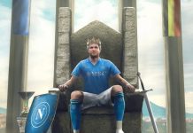 De Bruyne, a Napoli arriva la pizza azzurra in onore del centrocampista belga