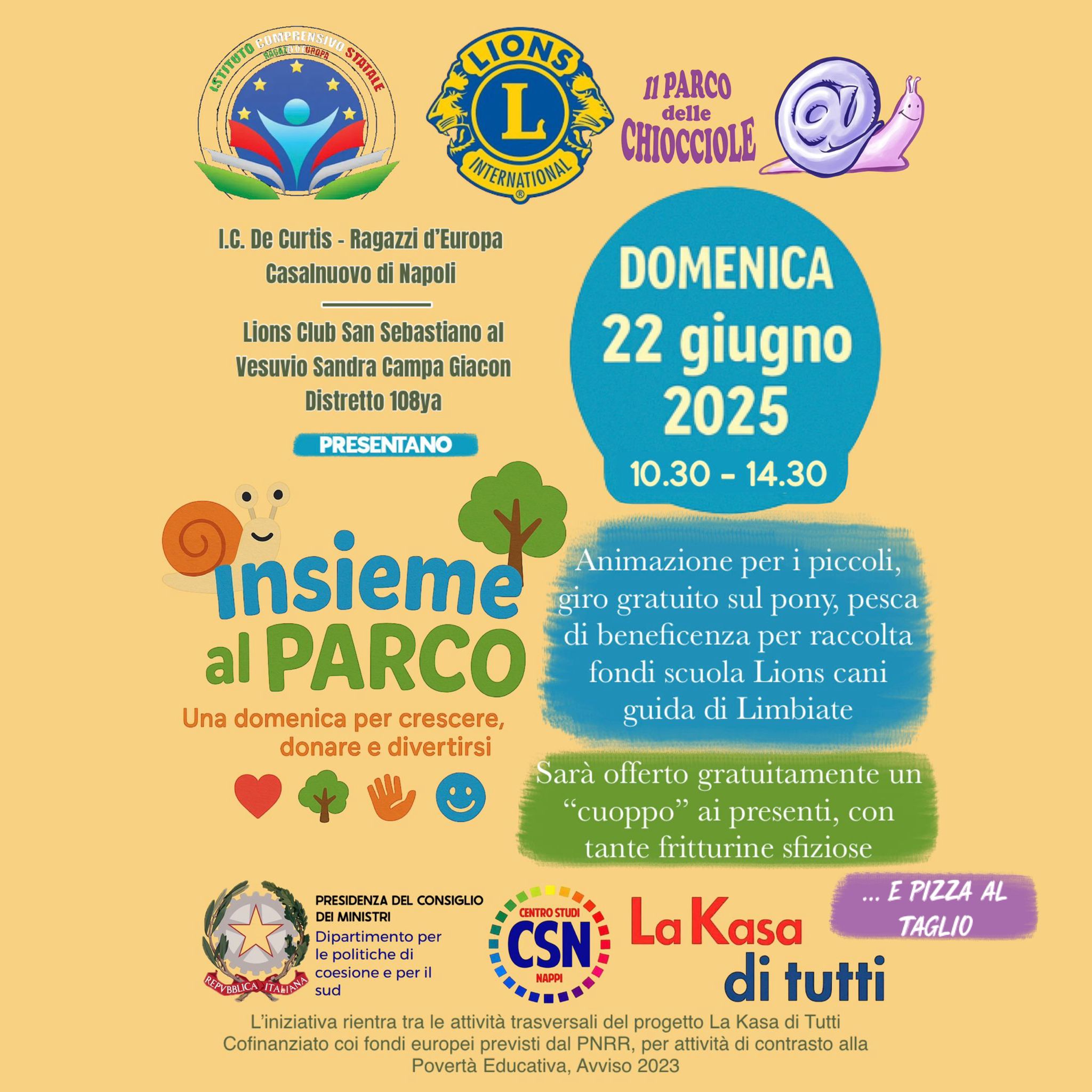 Insieme al Parco delle Chiocciole: una domenica per crescere, donare e divertirsi