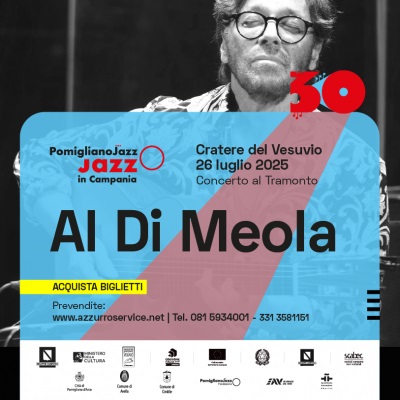 Al Di Meola, concerto sulla vetta del Vesuvio per la 30esima edizione del festival Pomigliano Jazz