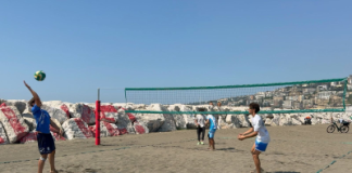 Inaugurato sul lungomare di Napoli il nuovo campo di beach e foot volley