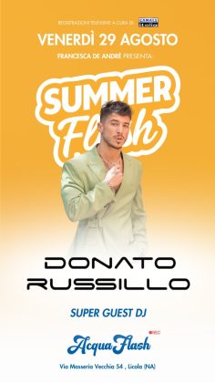 Torna Summer flash nell’ultimo weekend di agosto: AcquaFlash si conferma location ideale di musica ed intrattenimento