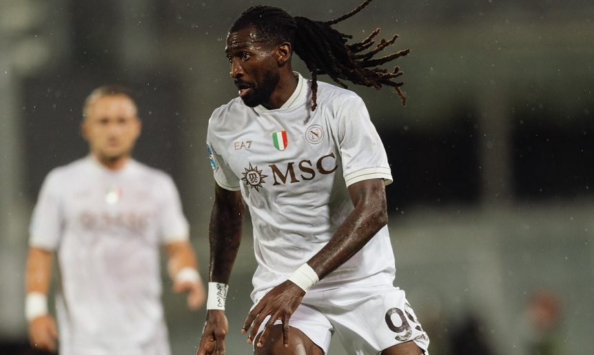 Calcio Napoli, lesione al bicipite femorale per Anguissa: rischio stop di 2 3 mesi