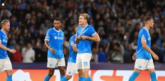 Calcio Napoli Sporting 2-1. Prima vittoria in Champions