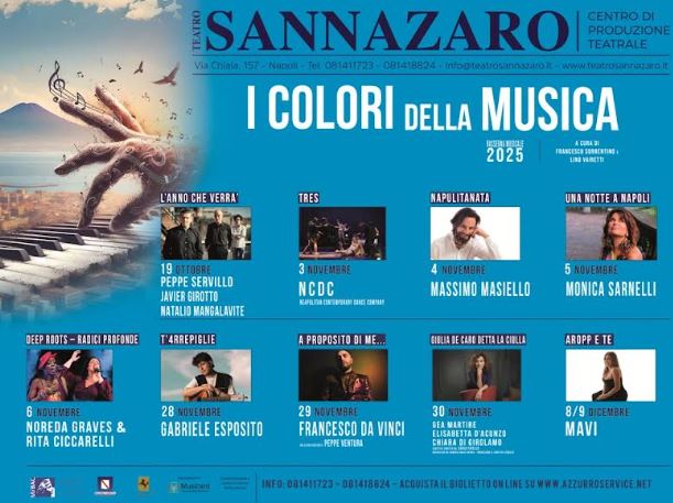 Al Teatro Sannazaro torna la rassegna “I Colori della Musica” Al Teatro Sannazaro torna la rassegna “I Colori della Musica”