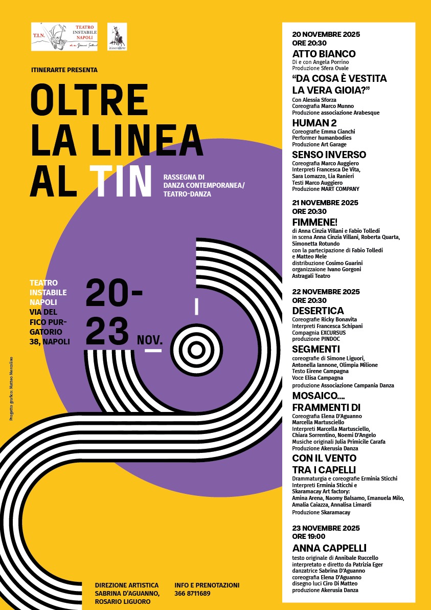 Oltre la linea al TIN 2025, a Napoli quattro giorni di danza contemporanea e teatro-danza 