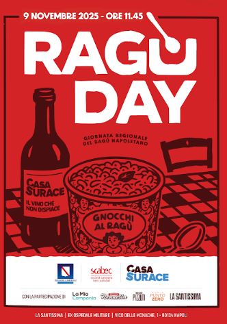 Il 9 novembre a Napoli una giornata dedicata al ragù come simbolo di famiglia, affetto e identità partenopea, tra convivialità, comicità, musica e tradizione.