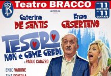 Al Teatro Bracco Caterina De Santis ed Enzo Casertano con “Tesoro non è come credi” Al Teatro Bracco Caterina De Santis ed Enzo Casertano con “Tesoro non è come credi”