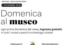 Domenica al Museo, 7 dicembre ingresso gratuito al Parco Archeologico di Ercolano