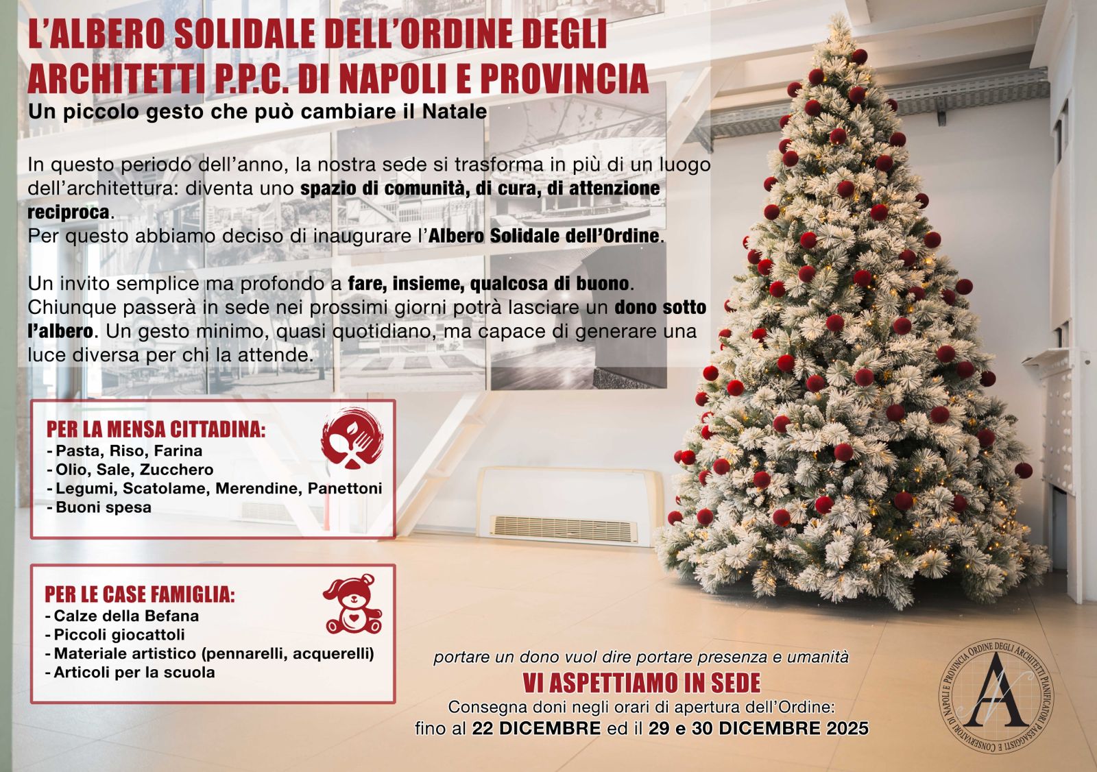 l8217ordine degli architetti di napoli lancia l8217iniziativa l8217albero solidale da 2anews.it l8217ordine degli architetti di napoli lancia l8217iniziativa l8217albero solidale