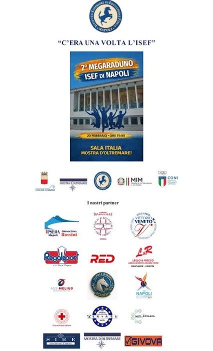 “C’era una volta l’ISEF”, alla Mostra d'Oltremare il secondo raduno c'era una volta l'isef