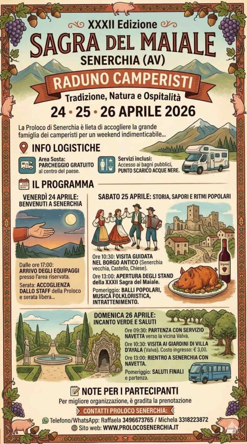 Sagre e Feste in Campania da giovedì 16 a domenica 19 aprile 2026 sagre